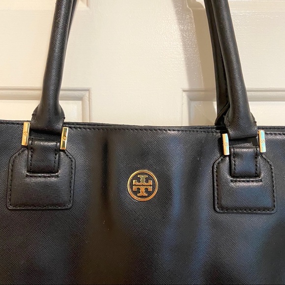 TORY BURCH Large Black Saffiano Leather Tote Bag - Picture 2 of 16